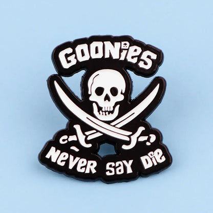 Punk Skeleton Enamel Pin Quotes Brooch Pines Lapel Pins Badge on Backpack Clothing Accessories Gothic Jewelry Halloween Gift