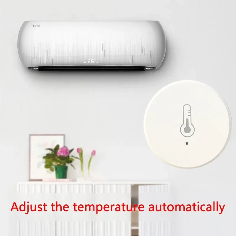 Zigbee Temperature Humidity Sensor Indoor Thermometer Hygrometer App Remote For Smart Home Life Work With Alexa Google Assistant