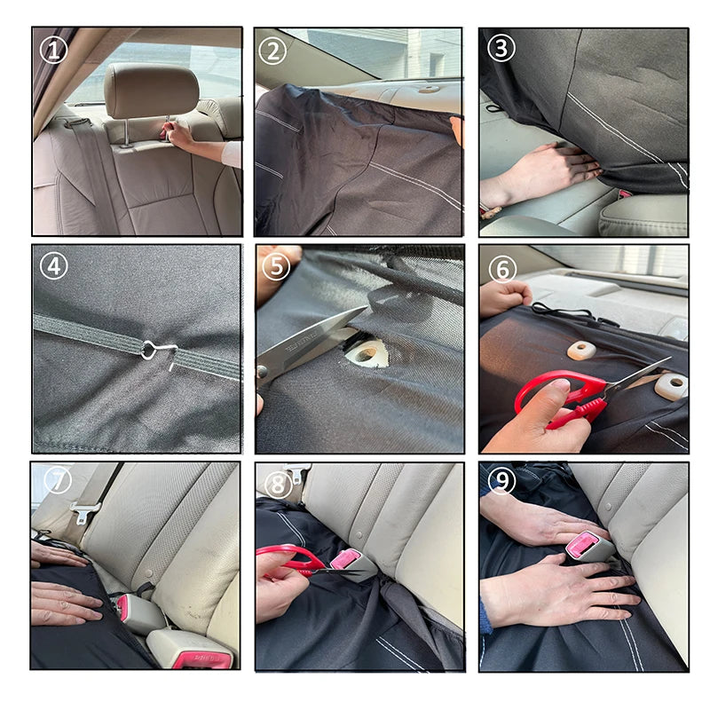 AUTO PLUS Car Seat Covers Set Baja Saddle Blanket Weave Universal Fit Most Car Seat Protection Steering Wheel Cover Protector by PDG ibma