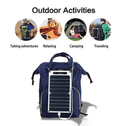 Portable 25-35W Sunpower Solar Panel 5V USB Charger for Power Bank Smartphone Outdoor RV Camping Home Solar Charger