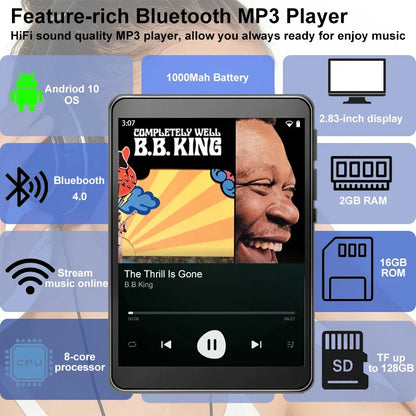 Famue PA03 Android Bluetooth MP3/MP4 Player Lossless Audio| 2.8" Screen | 80GB | WiFi | YouTube/Twitter/Spotify Download SQ HIFI