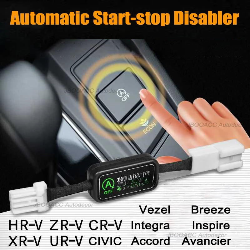 Auto Start Stop Off For Honda 10th Generation Accord Civic HRV URV CRV ZRV Inspire Breeze Crider Envix Auto Start-stop Disabler