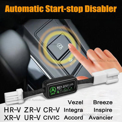 Auto Start Stop Off For Honda 10th Generation Accord Civic HRV URV CRV ZRV Inspire Breeze Crider Envix Auto Start-stop Disabler