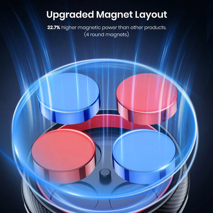 TOPK MagneticCarPhoneHolder Mount - Enhanced Version Strong Magnet 360° RotationHigh/LowTempResistant with Improved Adhesion