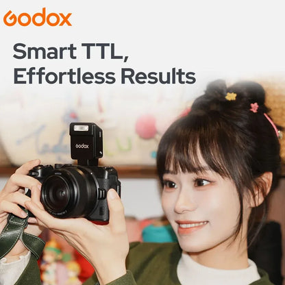 Godox iT20 Mini TTL Auto Camera Flash 1.5S Rapid Recycling Portrable on Camera Flash for Sony Canon Fuji Fuji Ricoh