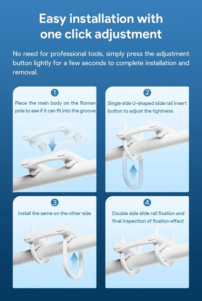 Tuya Zigbee/Bluetooth Track Curtain Robot Tuya Smart Rail Curtain Robot Smart Curtain Pusher Robot Support Siri Alexa Voice