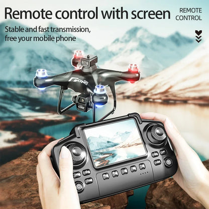 E55 Drone Mini Dual Camera 8K Aerial HD Profesional Remote Control Aircraft GPS Positioning Avoidance Brushless Motor Drone