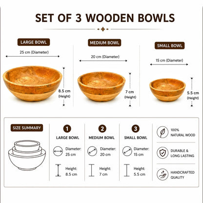 Wooden Serving Spoon Set of 2 Long Handle Eco-Friendly Minimalist Design Acacia Wood Kitchen Utensils