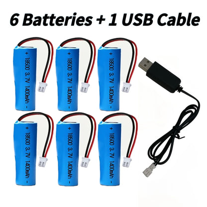 18500 rechargeable lithium battery 3.7V 1400mAh USB-PH Charger for Flashlight Dron Electric toothbrush Wireless mouse Power bank