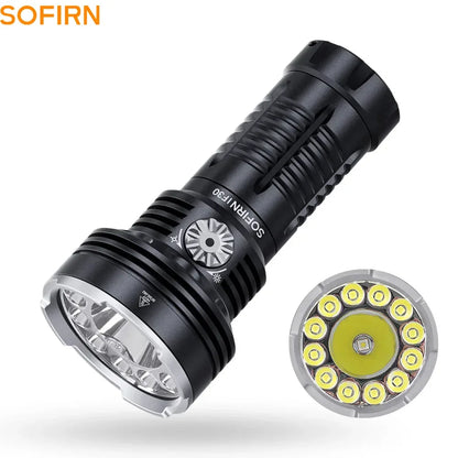 Sofirn IF30 Powerful  USB C Rechargeable EDC Flashlight IPX8 Waterproof 32650 12000lm SFT40 Lamp Portable Torch