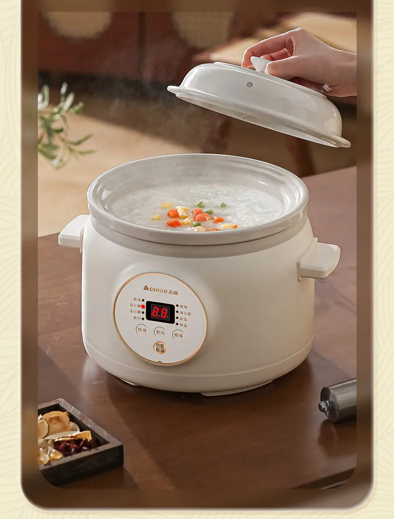 Electric slow cooker for baby food, ceramic household fully automatic stew pot, soup pot, electric slow cooker, porridge cooker