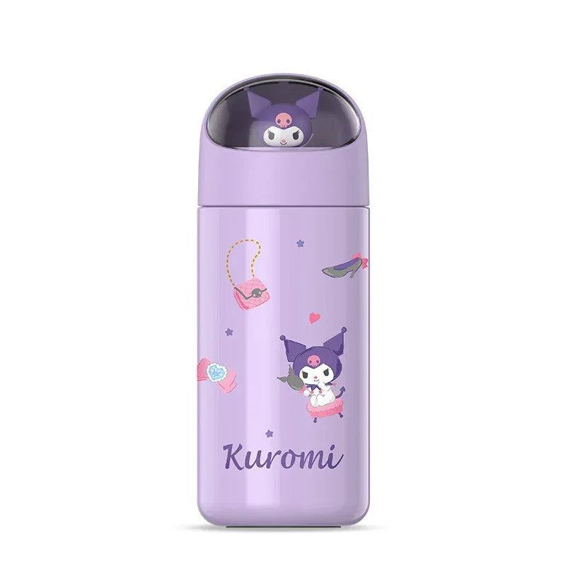 350MLStainless Steel Thermos Cups Student Kids Anime Cartoon Vacuum Flask Cute kitten/Dog/Bear Insulated Water Bottles Tumbler