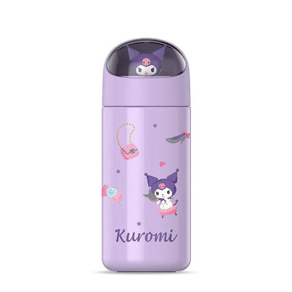 350MLStainless Steel Thermos Cups Student Kids Anime Cartoon Vacuum Flask Cute kitten/Dog/Bear Insulated Water Bottles Tumbler