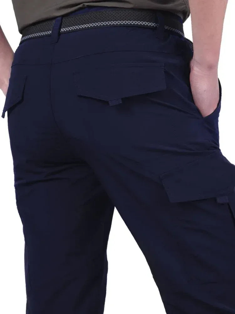 2025 New Outdoors Mens Tactical Pants Multiple Pocket Elasticity Urban Commuter Tacitcal Trousers Men Slim Fat Cargo Pant 5XL ﻿