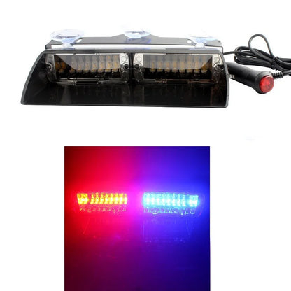 16W Car Windshield LED Strobe Light 12V Waterproof Police Lights Warning Light Flash Dash Emergency Signal Lamps