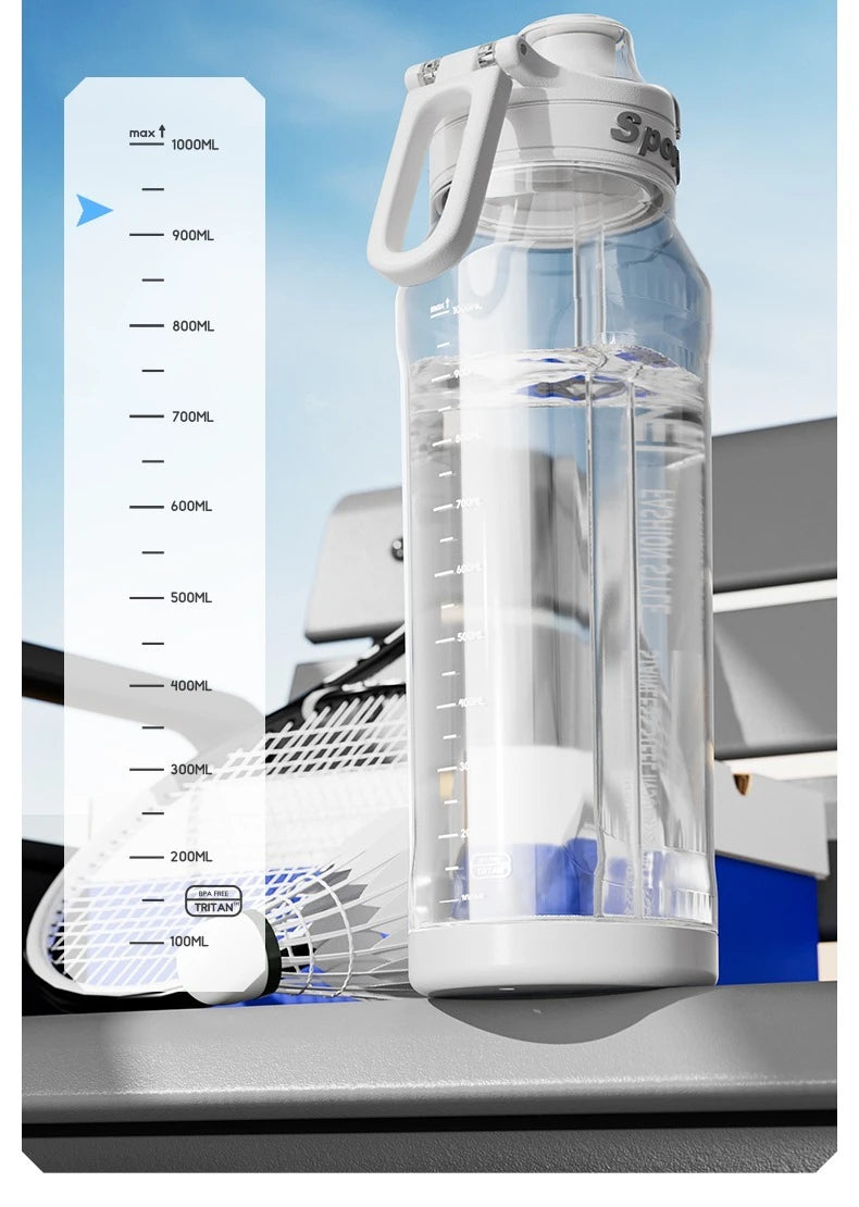 1L Sports Bottle Tritan Drinking Plastic Water Jug Fitness Bicycle Climbing Outdoor Bottle Water Cup