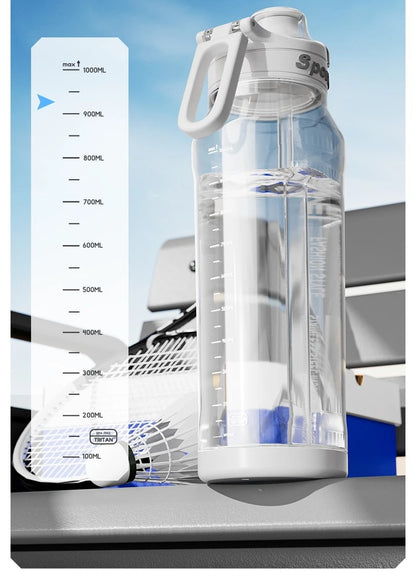 1L Sports Bottle Tritan Drinking Plastic Water Jug Fitness Bicycle Climbing Outdoor Bottle Water Cup