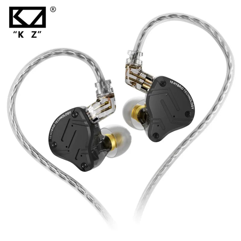 KZ ZS10 Pro X Wired Earphones HIFI Stereo Bass Muisc Sport Headphones Monitor Stage Live Metal Earbuds Gaming Headset PK ZSN PRO