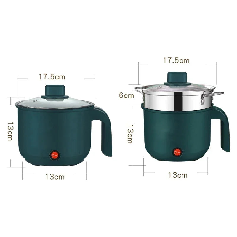 Mini Electric Rice Cooker Non-Stick Single/Double Layer Multifunction Cooking Machine Hot Pot for Home Use