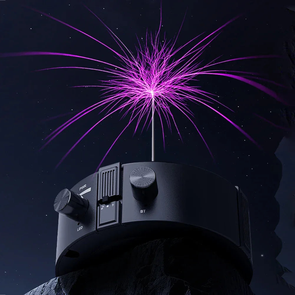 New Tesla Coil Music Touchable Spark Musical Tesla Coil Lighting Student Science Experiment Tools Wireless Bluetooth Speaker