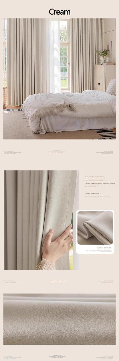 YCENTRE High Shading Rate Blackout Curtain, Blinds for Living Room, Window Treatment Drapes for Bedroom,Big size Custom Made