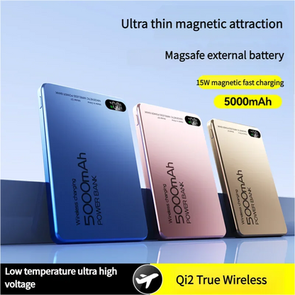 New 10000mAh Ultra-thin Magsafe Power Bank 22.5W Super Fast Charging Portable External Battery for IPhone 16 15 14 13 12 Huawei
