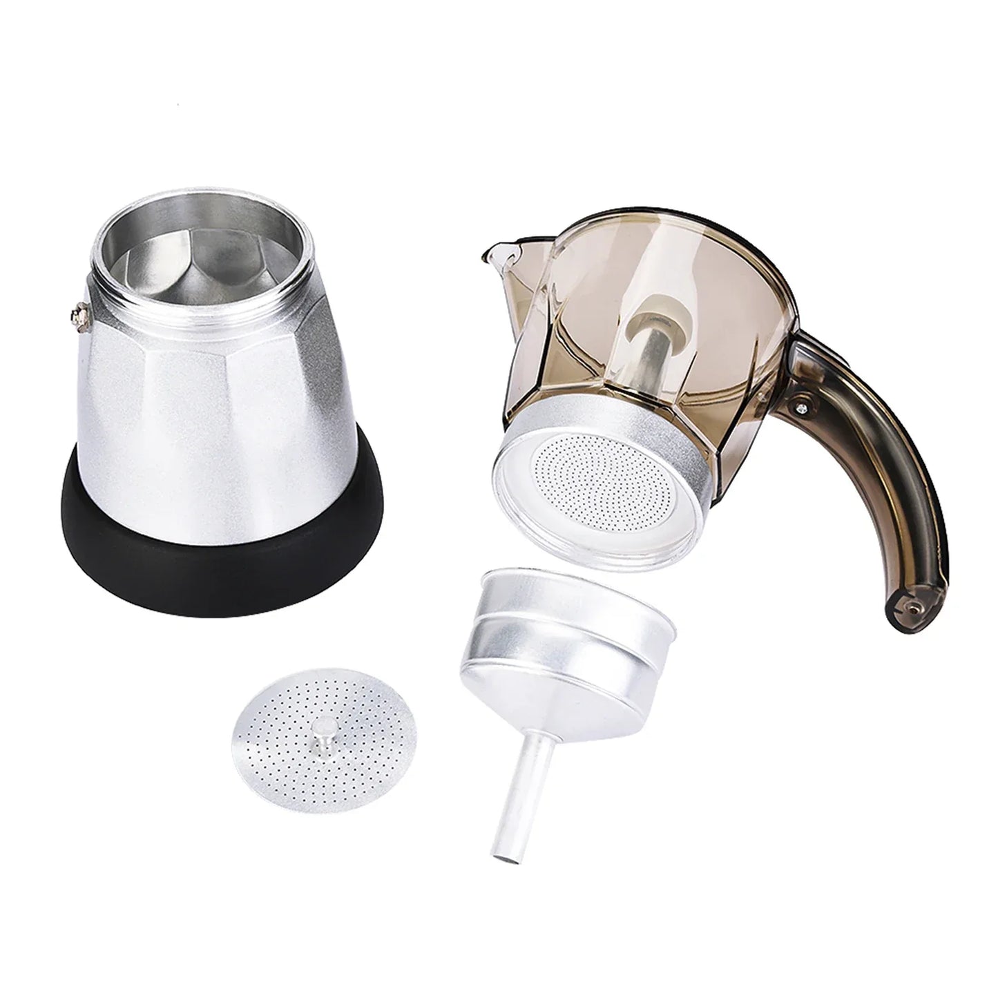 Large Capacity Electric Moka Pot Stovetop Espresso Coffee Maker Coffee Percolator 300ml