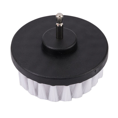 1PC 4-Inch Soft Drill Brush Attachment for Electric Scrubber - Carpet Leather Upholstery Car Tire Cleaner Accessory