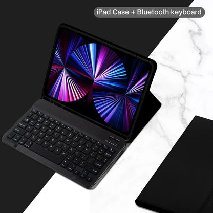 Spanish Keyboard Case For iPad Air Pro 11 13 2024,iPad 10.2 7/8/9th 10th 2022 Gen Air 3 4 5 10.9 Pro 12.9 Funda Cover For iPad