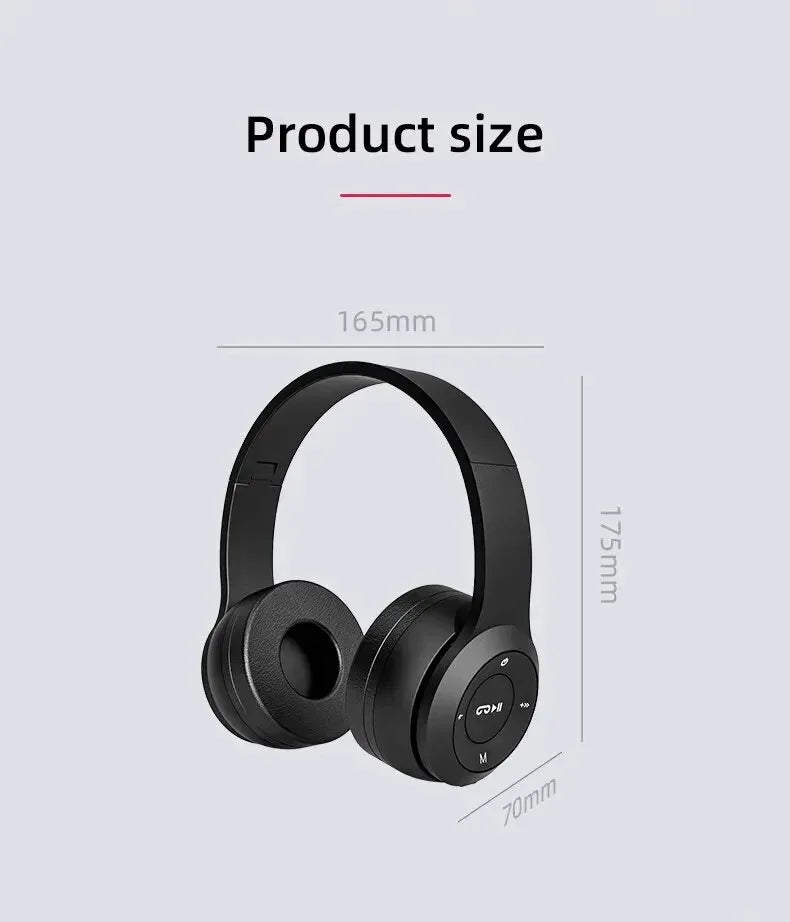 Handsfree Wireless Headphones Noise Canceling Headphone Earphone P47 headset Bluetooth Head Phone for iPhone Huawei Samsung S22