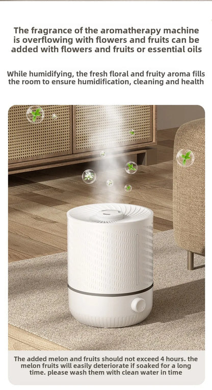 5L Large Capacity Air Humidifier Smart Humidifier with Rotating Mist Auto Shut-Off High Fequency Humidifier Ultra Quiet for Home