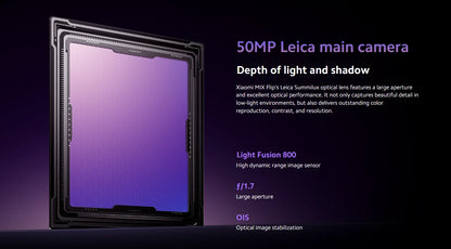 Global Version Xiaomi MIX Flip Leica 50MP Camera 4780mAh 67 W 12GB 512GB Snapdragon 8 Gen 3 Hyper Charger 6.86" 120Hz Display