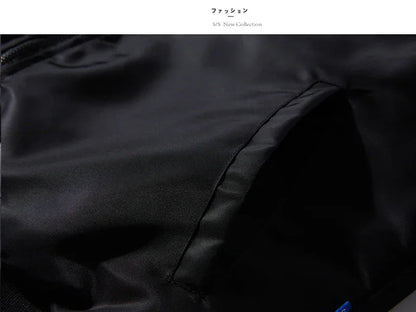 Bomber Jacket Men Women Spring Autumn Solid Pilot Jacket Military Flight Baseball Coat Male Fashion Army Green Windbreaker