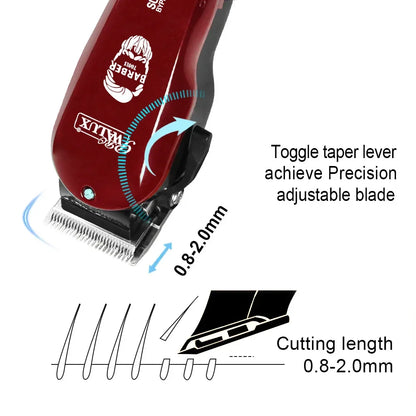 Adjustable Professional Corded Hair Clipper  Hair Trimmer For Men 10W Electric Powerful Barber Shop Haircut Machine Tapering