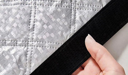 Customizable winter side opening warm cotton door curtain for wind and cold protection, double-layer thick warm blackout curtain