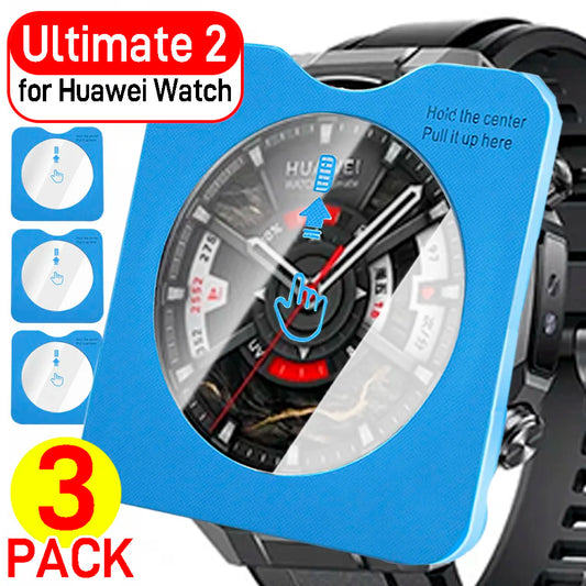 1-3Pcs Easy Installation Tempered Glass for Huawei Watch Ultimate 2 HD Anti-scratch Protective Watch Film for Huawei Ultimate2 by PDG ibma