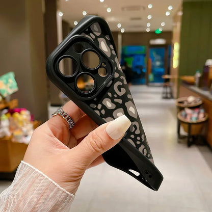 Leopard Print Phone Case For iPhone 13 Case iPhone 11 12 15 14 Pro Max X XR XS MAX 7 8 Plus SE Shockproof Silicone Soft Cover