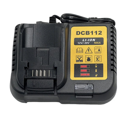 NEW Upgraded DCB112 Battery Charger For Dewalt 10.8V 12V 14.4V 18V 20V DCB206 DCB205 DCB204 DCB203 DCB120,DCB107 DCB115 DCB105