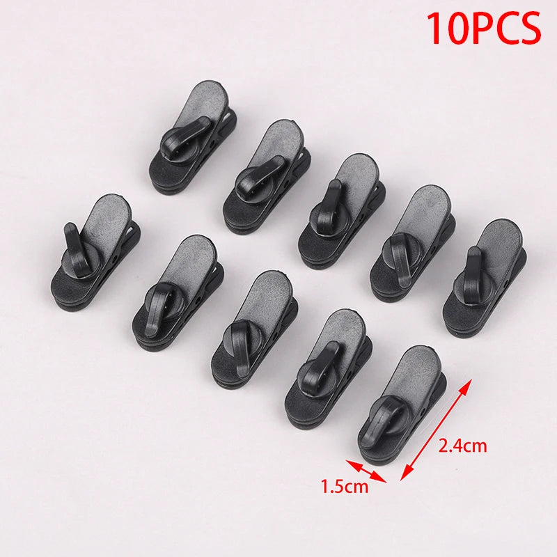 10PCS Earphone Cable Wire Clip Cord Collar Plastic Nip Clamp Organization Holder Headset Audio Line Protable