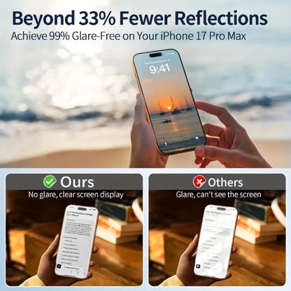 1-3Pcs Full Cover Matte Privacy Glass For iPhone 17 Pro Max 16 15 14 13 12 11 17Air 16e XS Max 7 8 Anti-Peeping Screen Protector