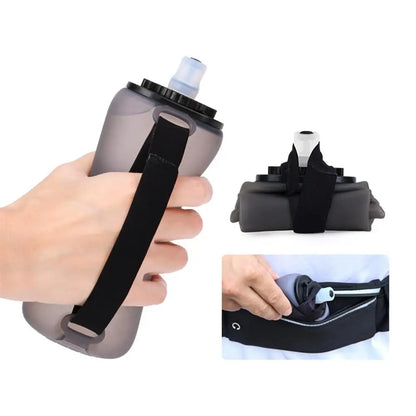 Foldable Outdoor Sports Water Bottle Outdoor Cycling Sport Food Grade Water Bottle Silicone Mountaineering Portable Water Bottle