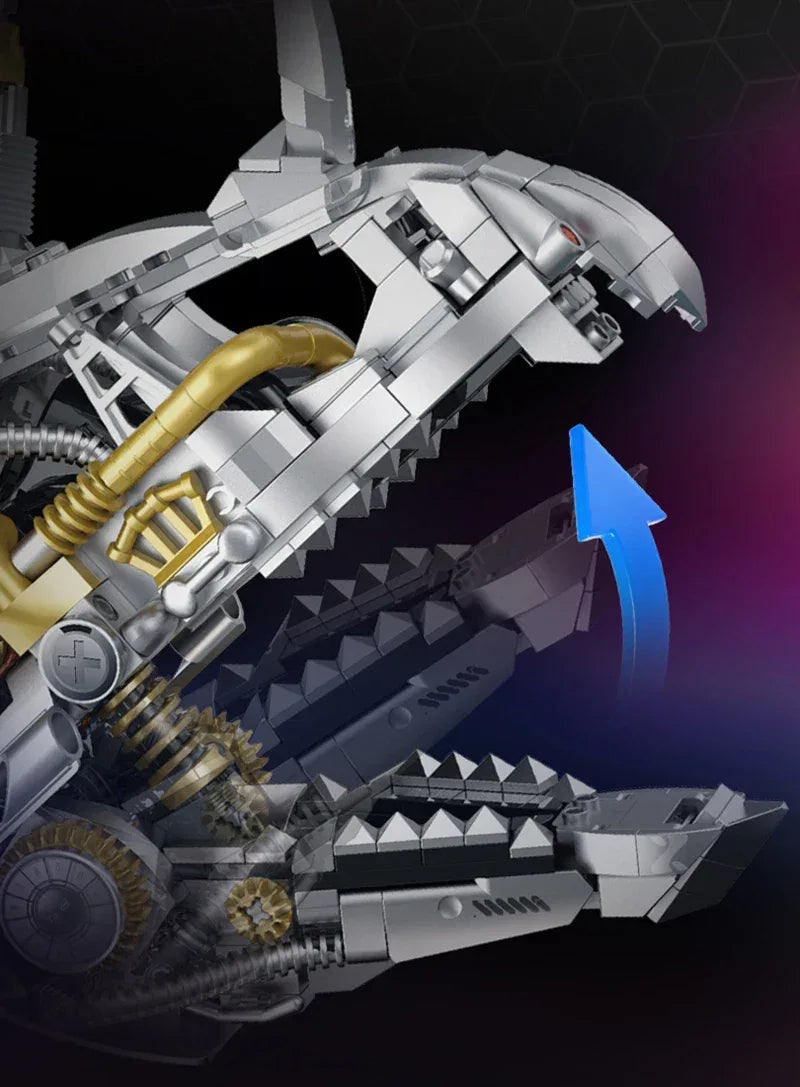 Mechanical Dinosaurs Building Blocks Model Simulated Electric Toys Christmas Gifts for Boys Kids Children Technical Toy Ornament