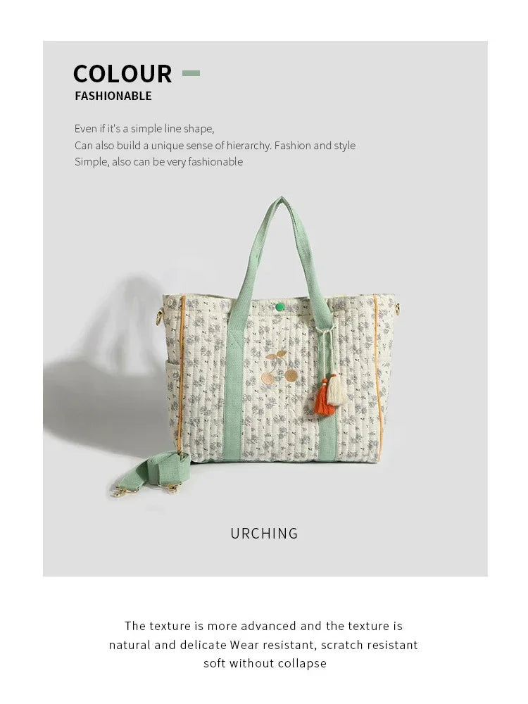 Diaper bag Mommy nappy Bag Large Capacity Tote Bag  Luxury Designer Bag Mother and Baby Bag Floral Messenger Diaper Bag