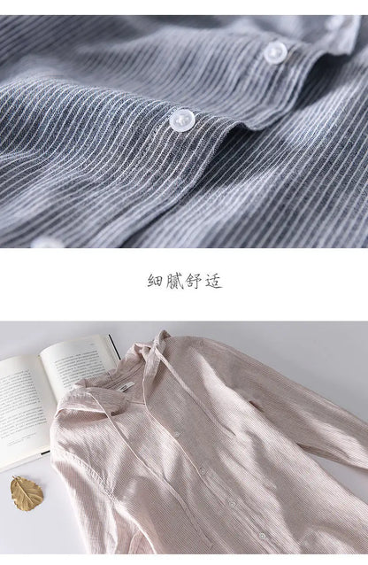 Spring Summer New Hooded Long-sleeved Solid Inen Shirt Trendy Men's Thin Loose Youth Fashionable Cotton Linen Sunscreen Shirt