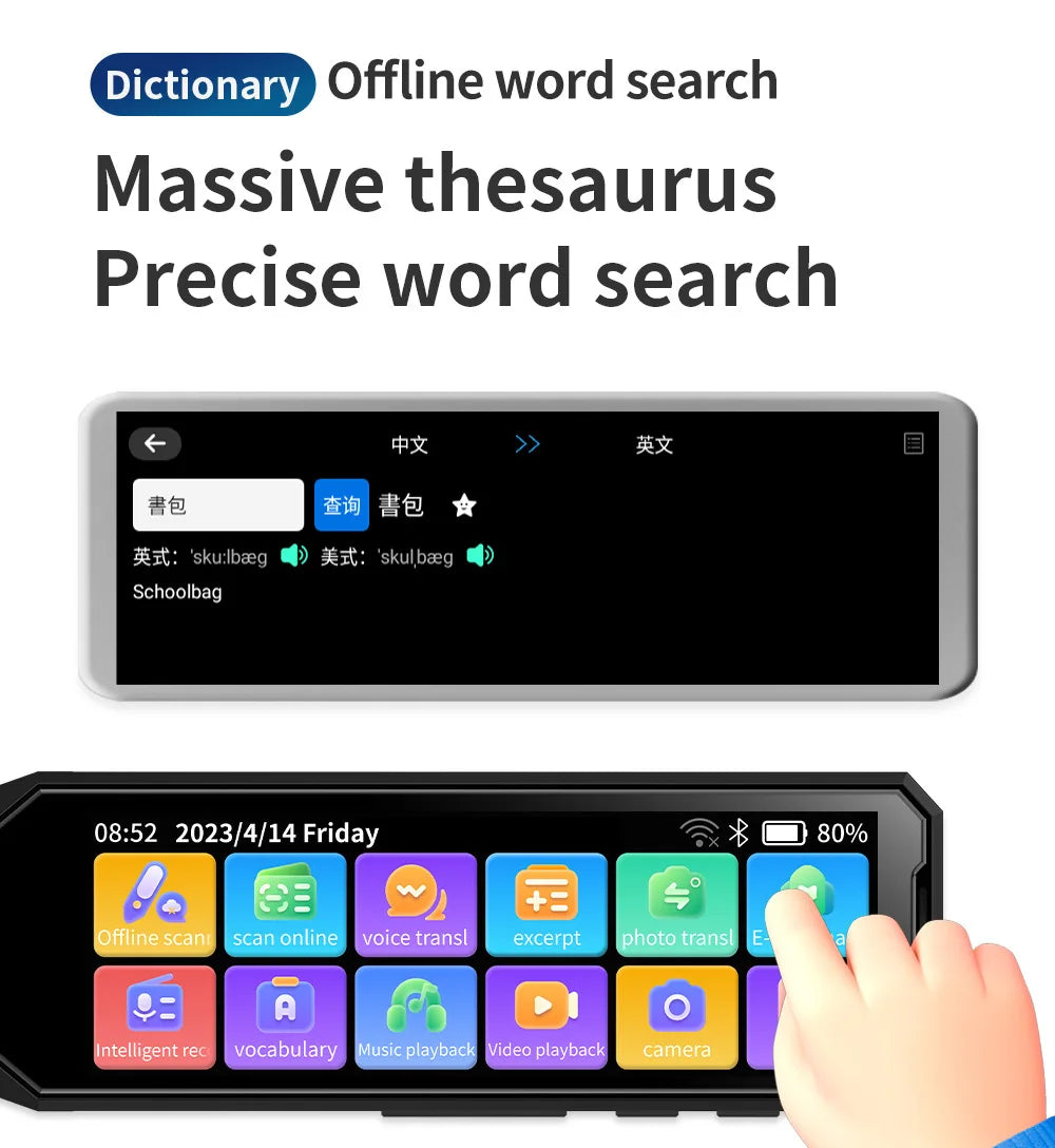 New style MD09 Intelligent Translation pen voice converter  offline scanning translation pen Business travel  dictionary pen