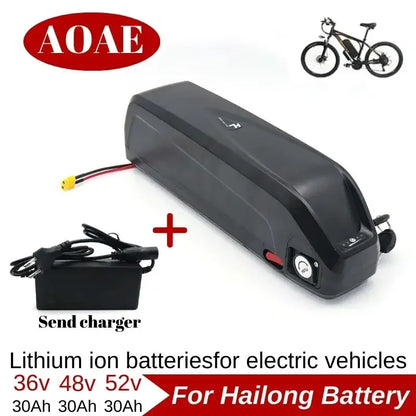 Hailong Battery 36V 48V 52V 30Ah 40Ah for Bafang BBS02 BBS03 BBSHD Motor Hailong Battery Delivery within 10-25 days