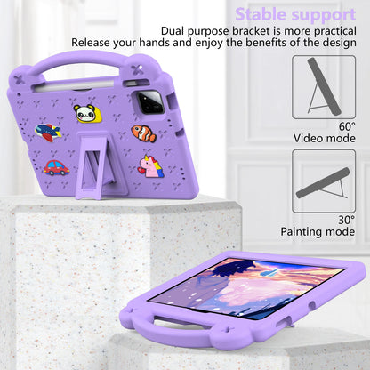 Cute Bear EVA Case For Official Xiaomi Pad 8 7 Pro 2025 11.2 Built-in Kickstand Kids Funda Cover Shockproof With Portable Holder