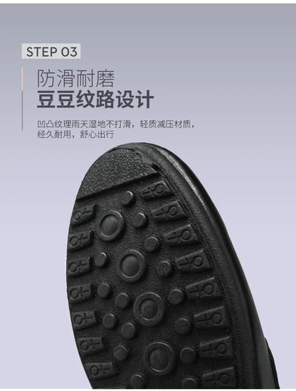 2026 Spring Autumn New Men's Sports Shoes Fashion anti-slip sneakers Casual PU Leather Business Shoes Versatile Work Shoes