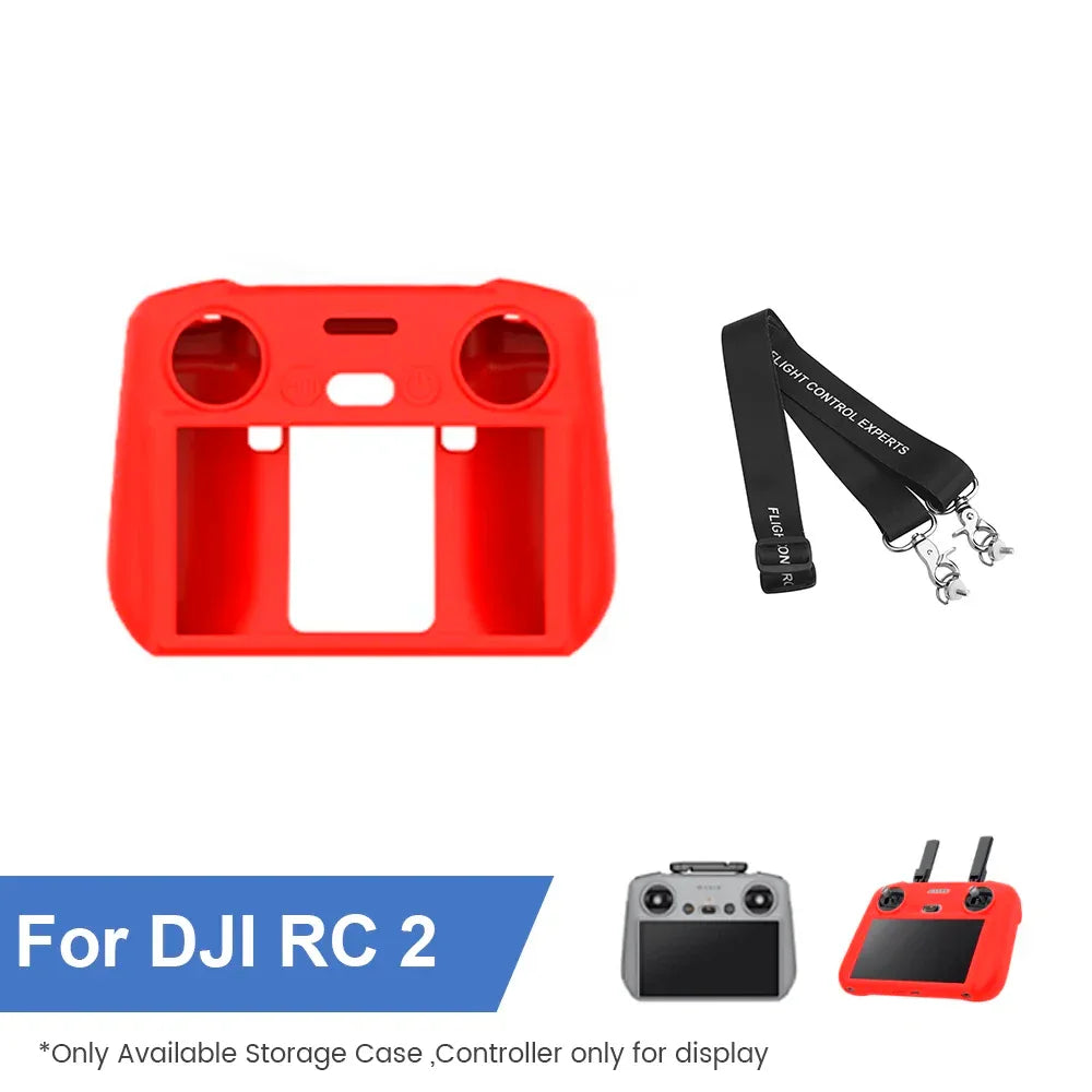 Silicone Case Protective Cover for DJI Mini 3/Mini 4/Mini 5 Pro/Flip/AIR 3S/Mavic 3/4 Pro/Neo/RC/RC 2 Remote Control Accessories