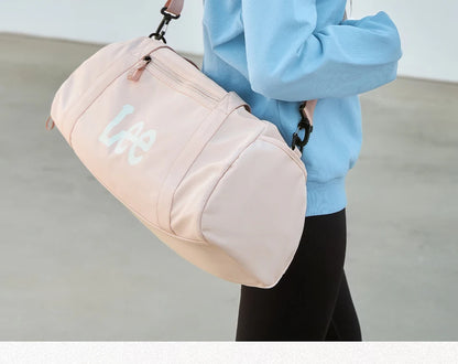 LEE Waterproof Sports Fitness Gym Bag Women Men Large Capacity Yoga Shoe Compartment Dry Pocket Luggage Travel Bag